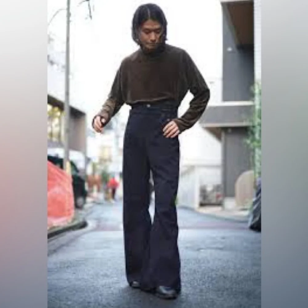 Vintage US Navy 1940s Blue Wool High-Waisted Sailor Trousers Womens 30 Classical - Picture 16 of 16